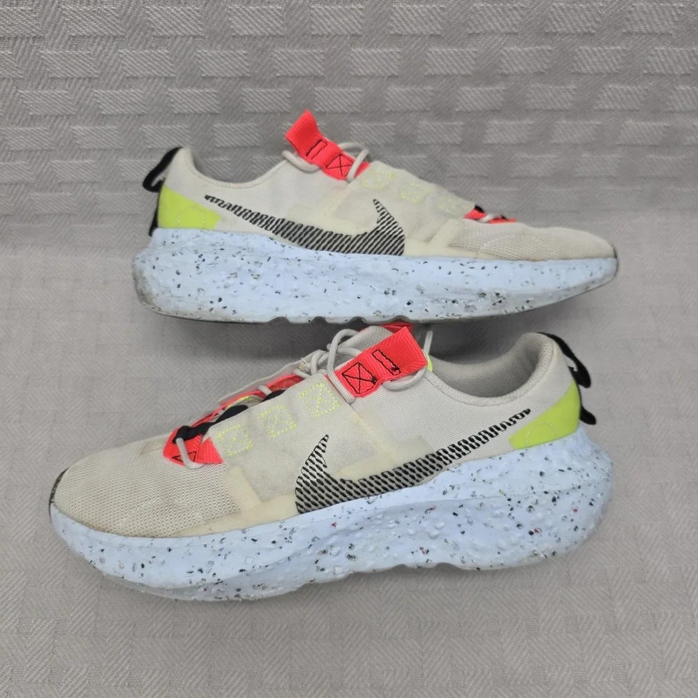 Nike Crater Impact Light Bone Black Mens Size 10 Casual Hiking Jogging Shoes